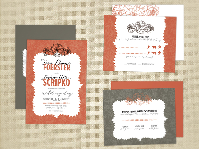 T & J Wedding Invitation